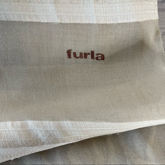 Vintage Furla Paisley Floral Fringe Furla Scarf - Picture 3 of 9